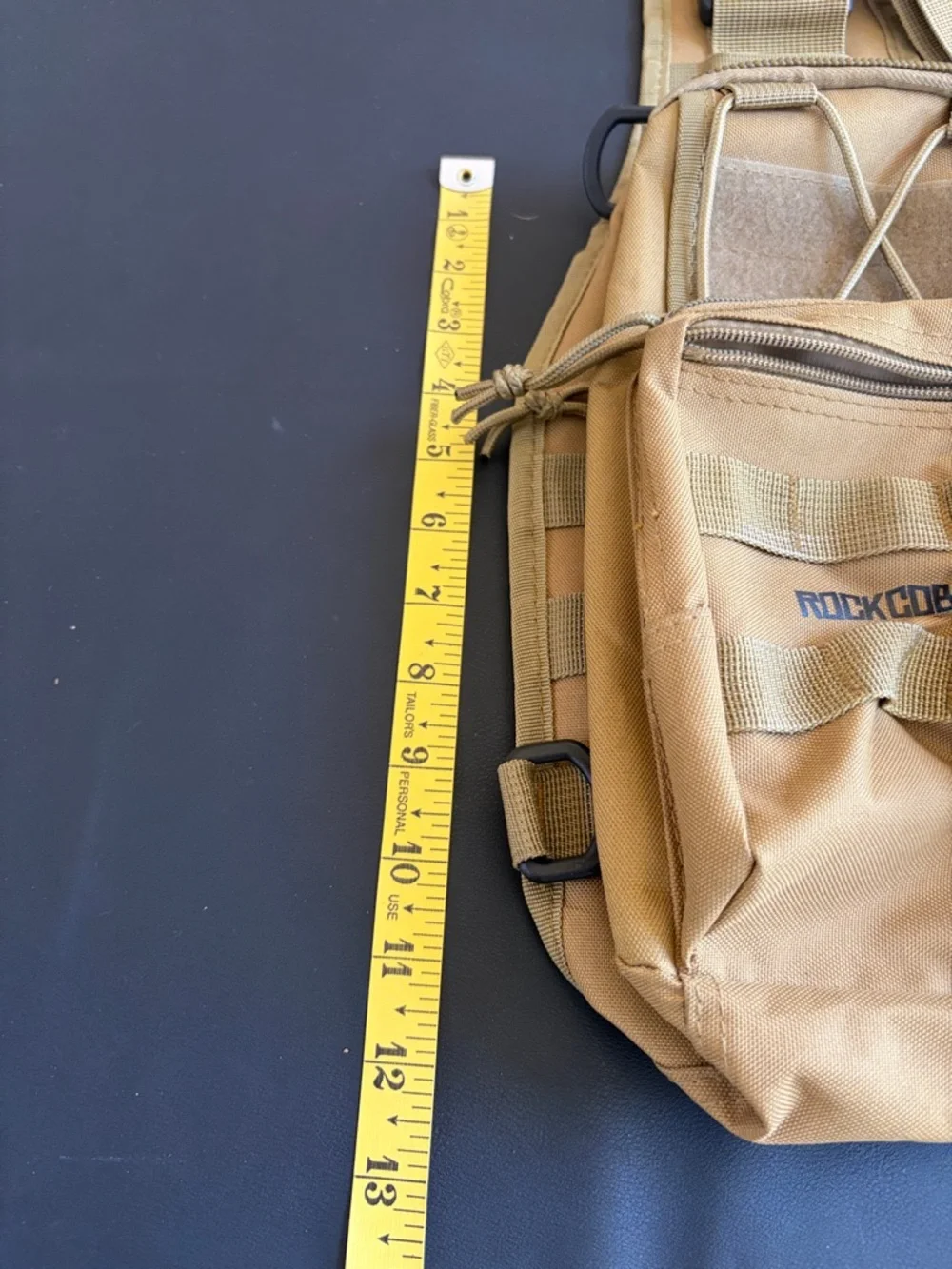 RockCobbler 11.0 Tactical Mini Backpack Crossbody MOLLE Utility Bag Tan Like New
